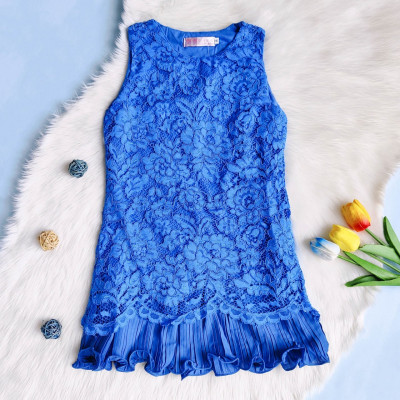 dress brukat sapphire blue (211803) (only 6pcs)
